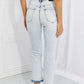 RISEN Full Size Camille Acid Wash Crop Straight Jeans