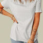Distressed Round Neck Tee