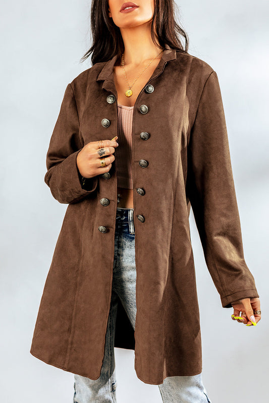 Double-Breasted Longline Jacket