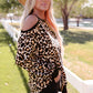 Leopard Cold-Shoulder Top