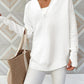 Half Zip Long Sleeve Knit Top