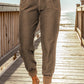Drawstring Elastic Waist Pocket Joggers
