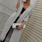 Horizontal Ribbing Dropped Shoulder Cardigan
