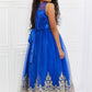 Kid's Dream Let's Dance Formal Tutu Dress in Royal Blue