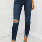 Judy Blue Melaney Full Size Mid Rise Distressed Relaxed Fit Jeans
