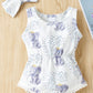 Baby Girl Elephant Print Bodysuit