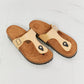 MMShoes Drift Away T-Strap Flip-Flop in Sand