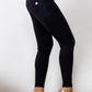 Full Size Contrast Detail Buttoned Leggings