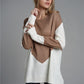 Two-Tone Chevron Pullover Sweater