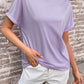 Round Neck Cuffed Sleeve T-Shirt