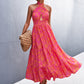 Someday Soon Printed Halter Dress