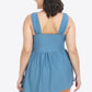 Plus Size Plunge Sleeveless Two-Piece Swimsuit