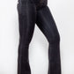 Zip Detail Flare Long Jeans