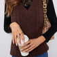Mock Neck Lace Detail Long Sleeve Tee
