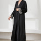 Contrast Lace Trim Satin Night Dress and Robe Set