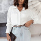 Button-Up Roll-Tab Sleeve Shirt