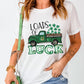 LOADS OF LUCK Graphic Round Neck Tee