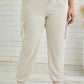 Plus Size Elastic Waist Joggers with Pockets