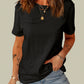 Distressed Round Neck Tee