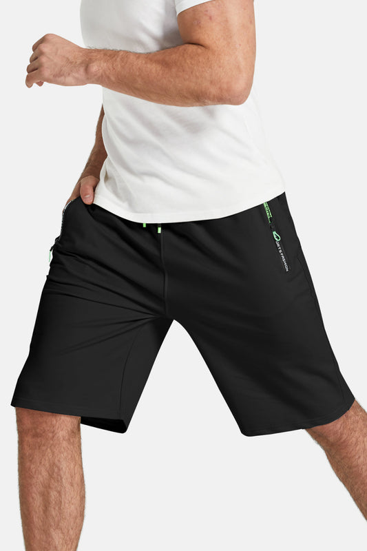 Contrast Drawstring Waist Shorts