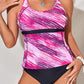 Printed Racerback Tankini Set