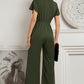 Flutter Sleeve Surplice Jumpsuit