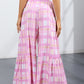 Printed Tie-Front Culottes