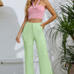 Slit High-Rise Flare Pants