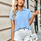 Button Front Short Sleeve Shirt
