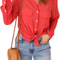 Button-Up Shirt with Pockets