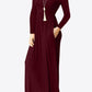Round Neck Empire Waist Pocket Dress
