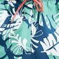 Botanical Print Drawstring Waist Shorts with Pockets