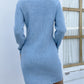 Beaded Cutout Rib-Knit Sweater Dress