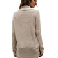 Shawl Collar Rib-Knit Open Front Cardigan