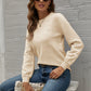 Eyelet Puff Sleeve Sweater