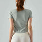 Round Neck Short Sleeve Sports T-Shirt