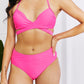 Marina West Swim Summer Splash Halter Bikini Set in Pink