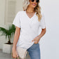 V-Neck Crisscross Short Sleeve Tee