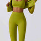 Zip-Up Long Sleeve Sports Top