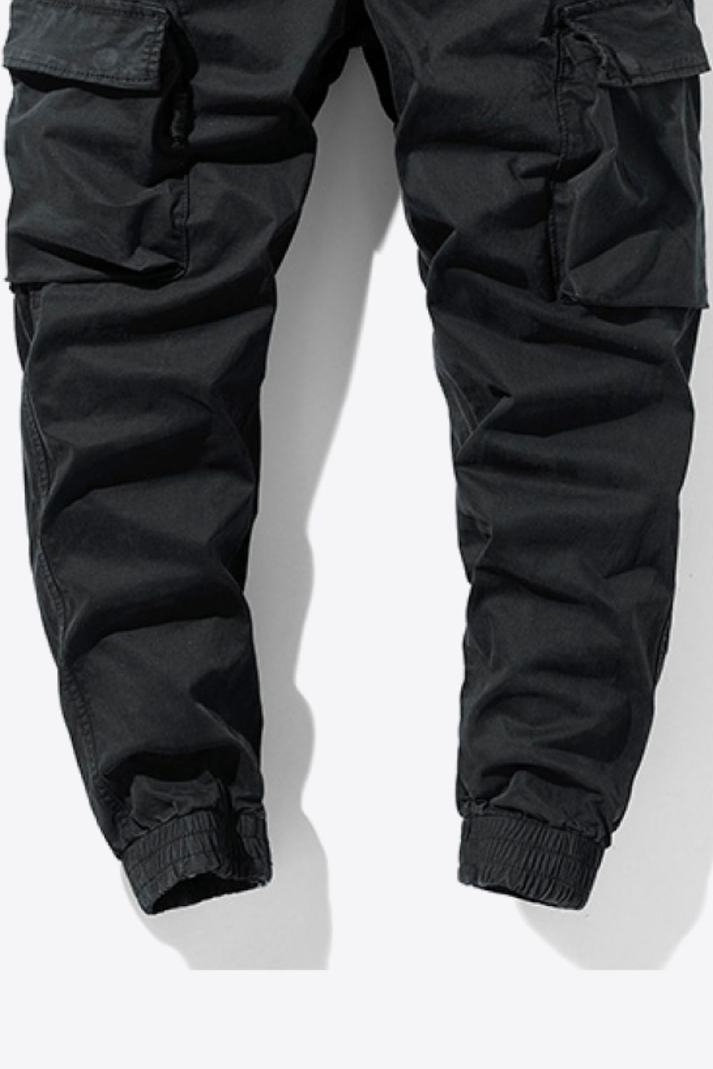 Drawstring Elastic Waist Cargo Joggers
