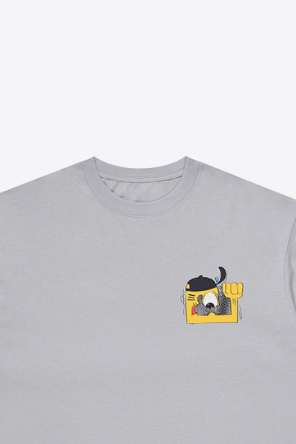 Graphic Dropped Cotton Tee Shirt