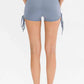 Drawstring Wide Waistband Side Tie Sports Shorts