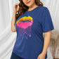 Plus Size Lip Graphic Tee Shirt