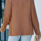 Double-Breasted Lapel Collar Long Sleeve Blazer