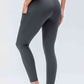 Breathable Wide Waistband Active Leggings with Pockets
