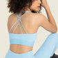 Feel Like Skin Racerback Halter Neck Sports Bra
