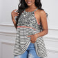 Mixed Print Color Block Cami Top