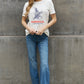 Simply Love AMERICA ESTABLISHED 1776 Graphic Cotton T-Shirt