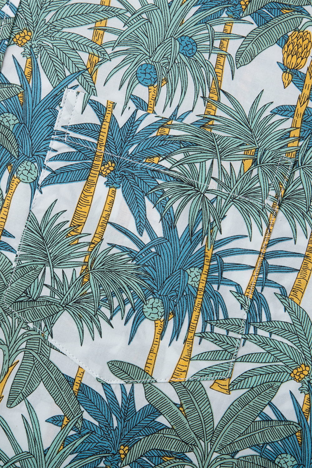 Printed Button-Up Vacation Shirt