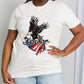 Simply Love Full Size FREEDOM US Flag Eagle Graphic Cotton Tee